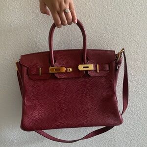House of Hello burgundy purse bag